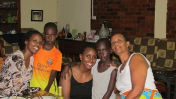 Photo of host family in Burundi