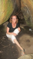 Me inside a cave at the crying stone.
