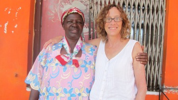 Dorothy Selebwa, Director of Kakamega Orphans Care Centre, and I pose for photo.