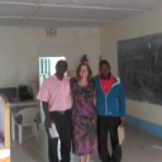 Photo of me and two primary school teachers who attended the computer workshop. where I presented along with the Computer teacher at Luuya Girls' School.